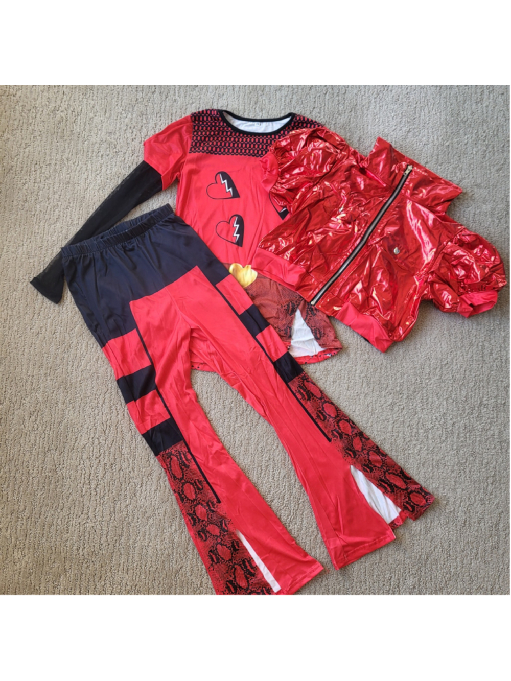 Girl's 3-Piece “Rise of Red” Costume Set – Coolproud – Approx. Size 10 – NWOT - Picture 10 of 15
